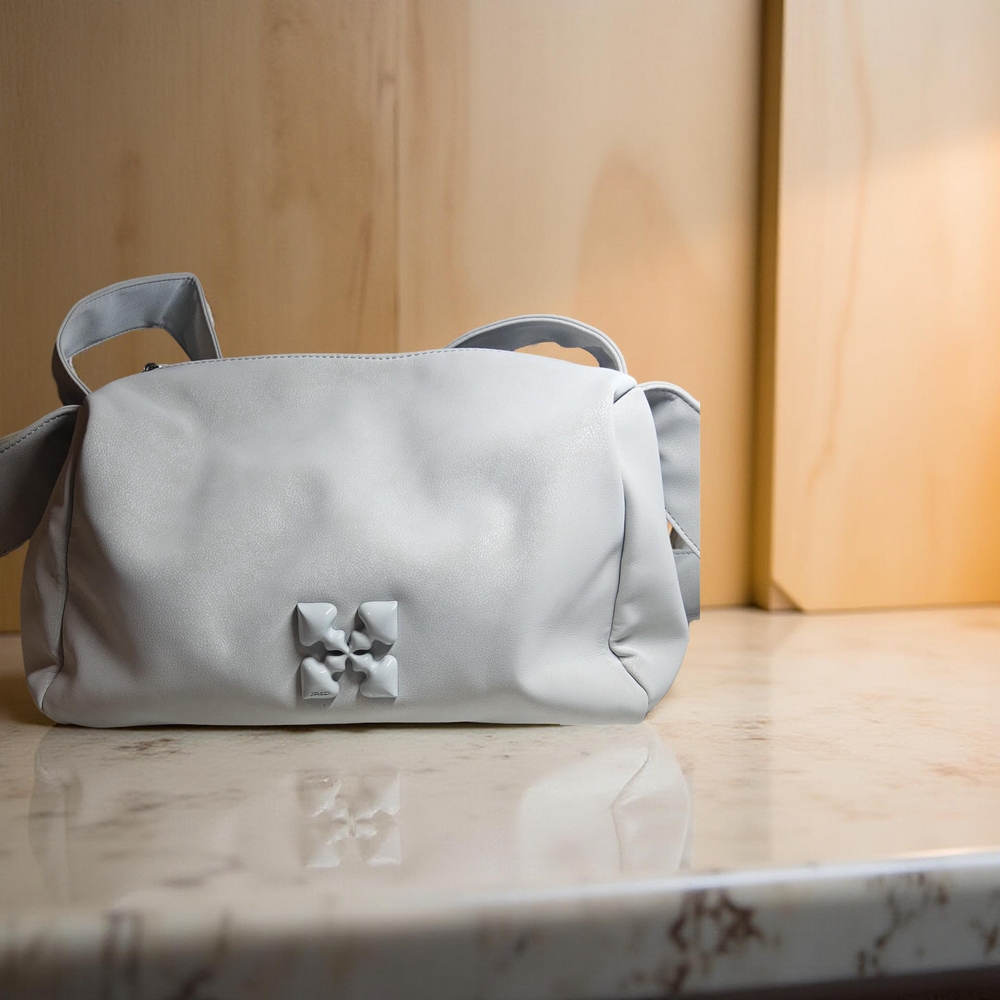 New JACD Light Silver Hobo Style Shoulder/Crossbody Purse